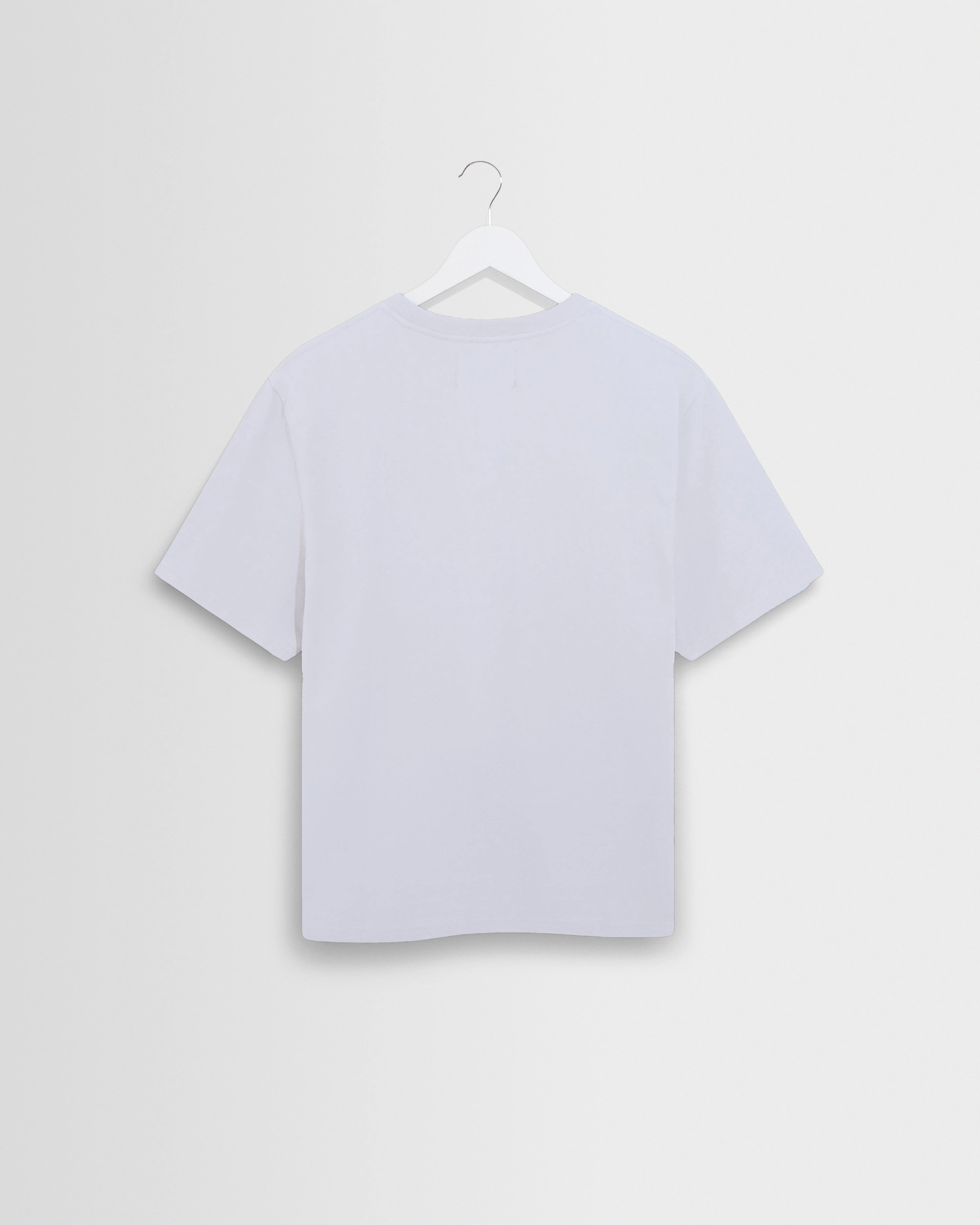 Dean - White Textured Organic Cotton T-Shirt - Image 8