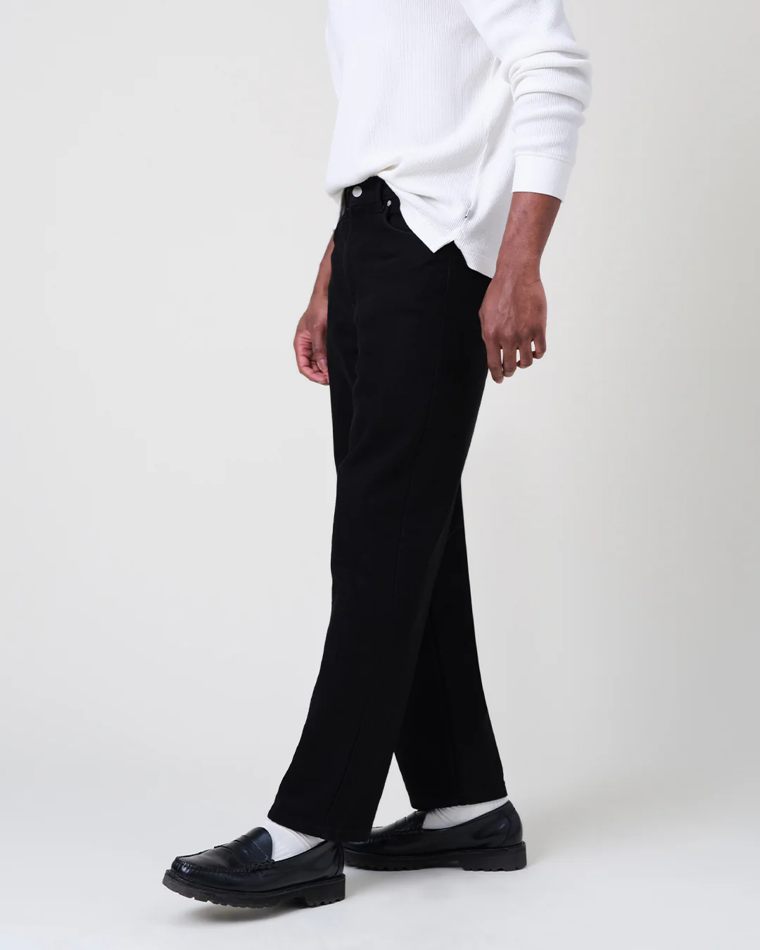 Felix - Black Loose Fit Denim Jeans - Image 3