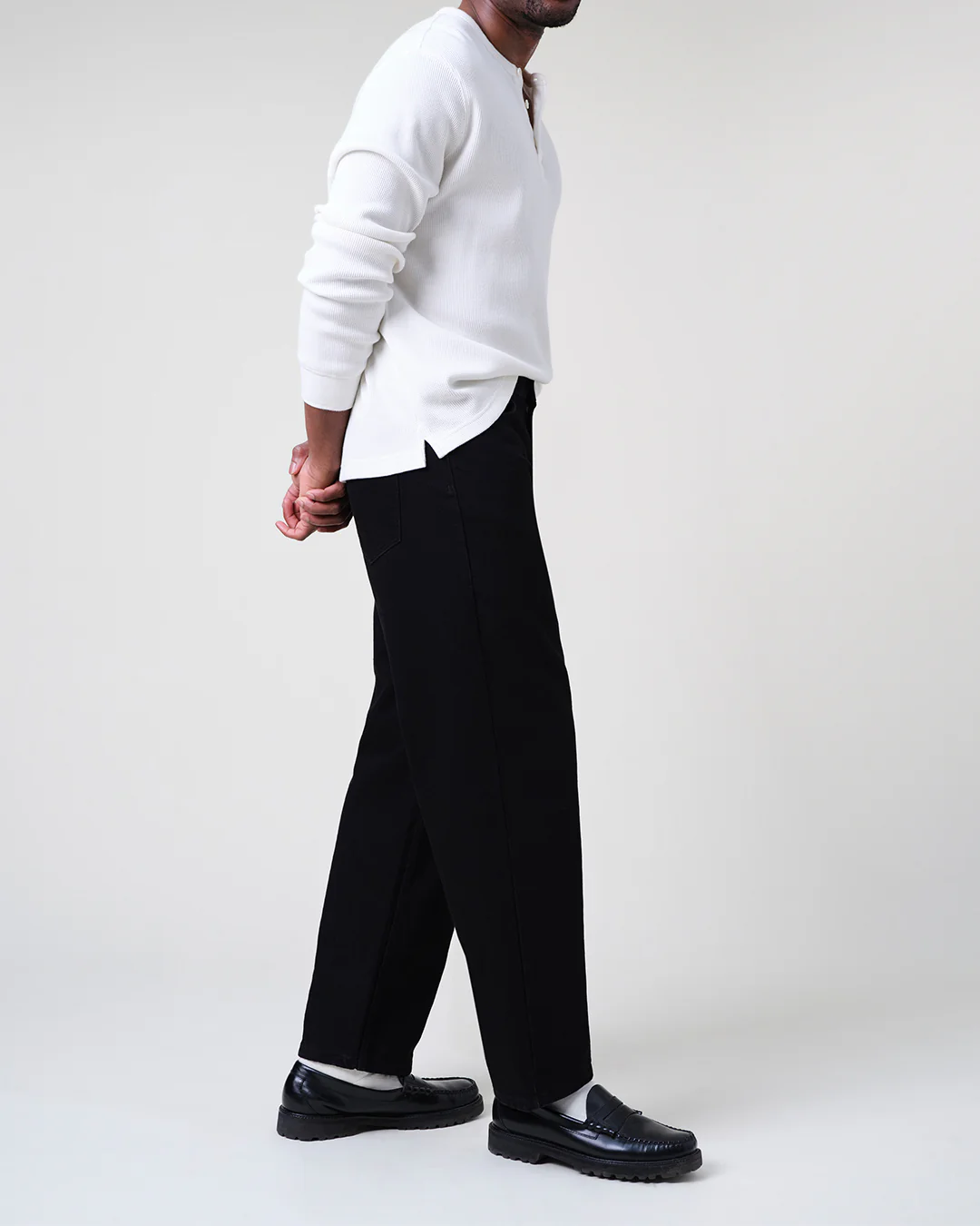 Felix - Black Loose Fit Denim Jeans - Image 4