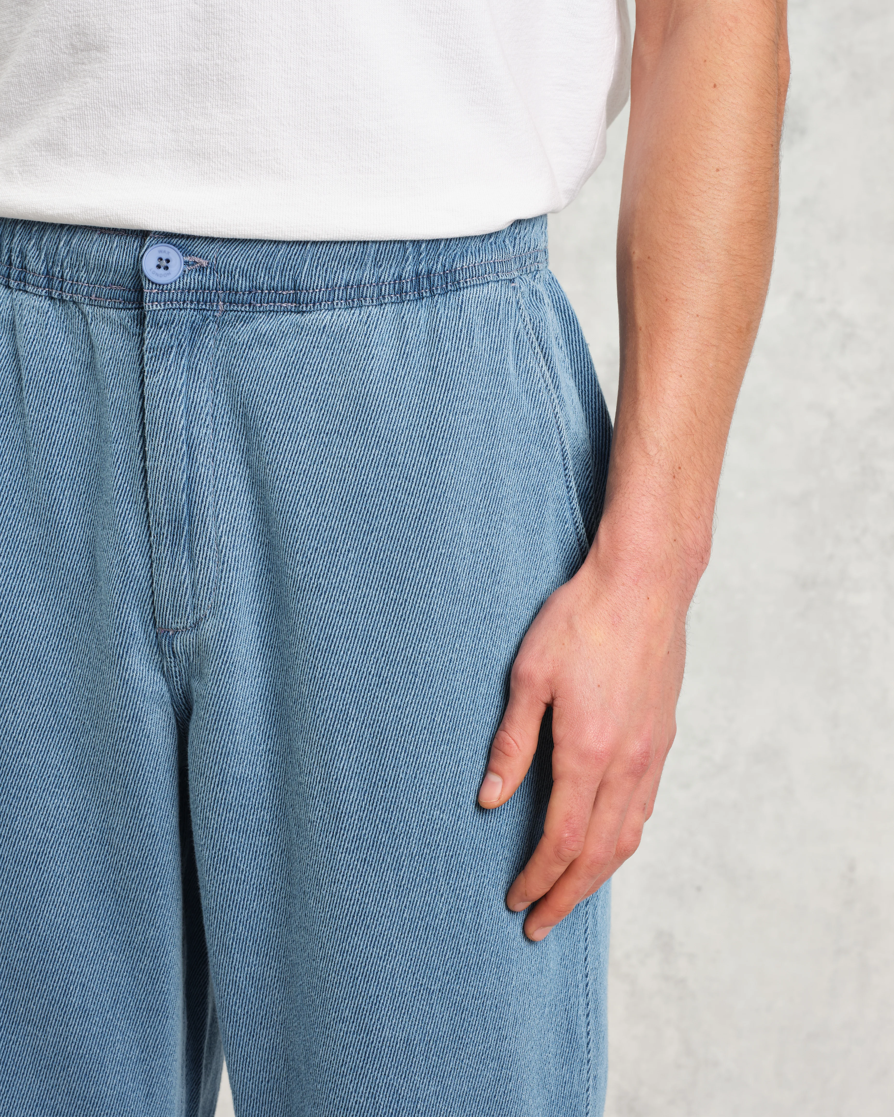Kurt - Indigo Organic Cotton Trousers - Image 4