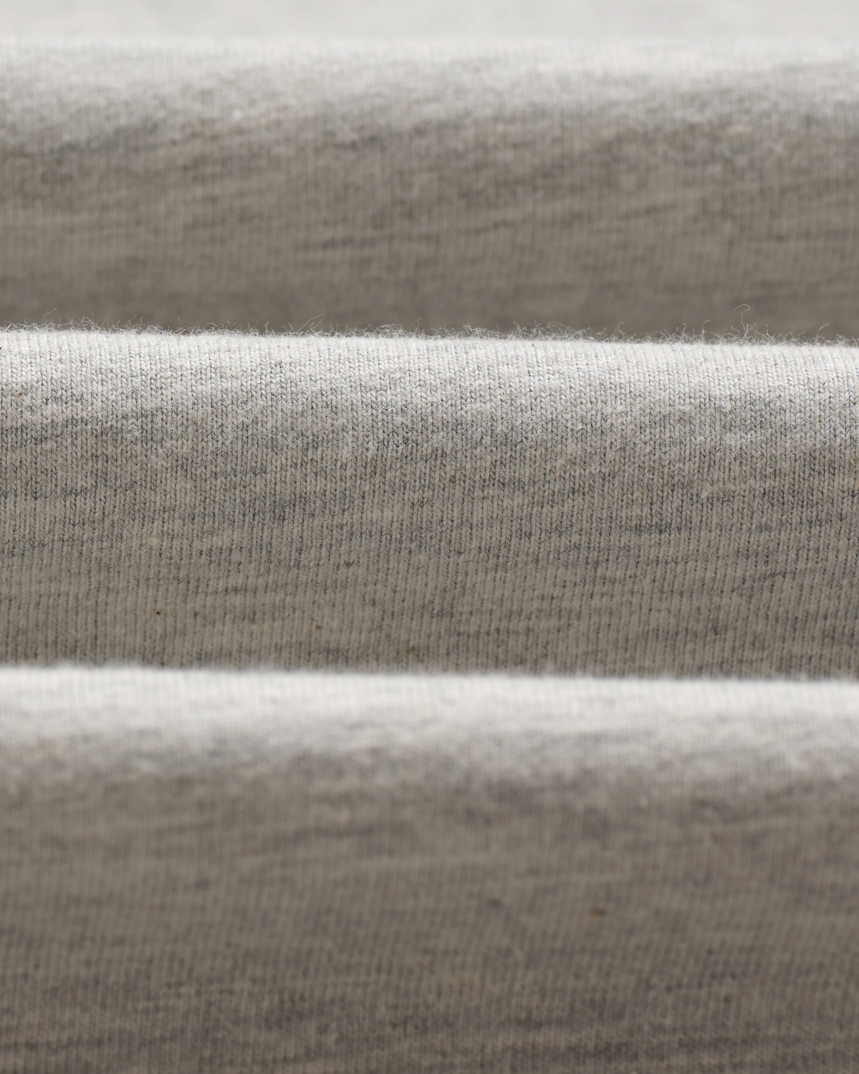 Milton - Grey Marl Organic Compact Cotton T-Shirt - Image 9