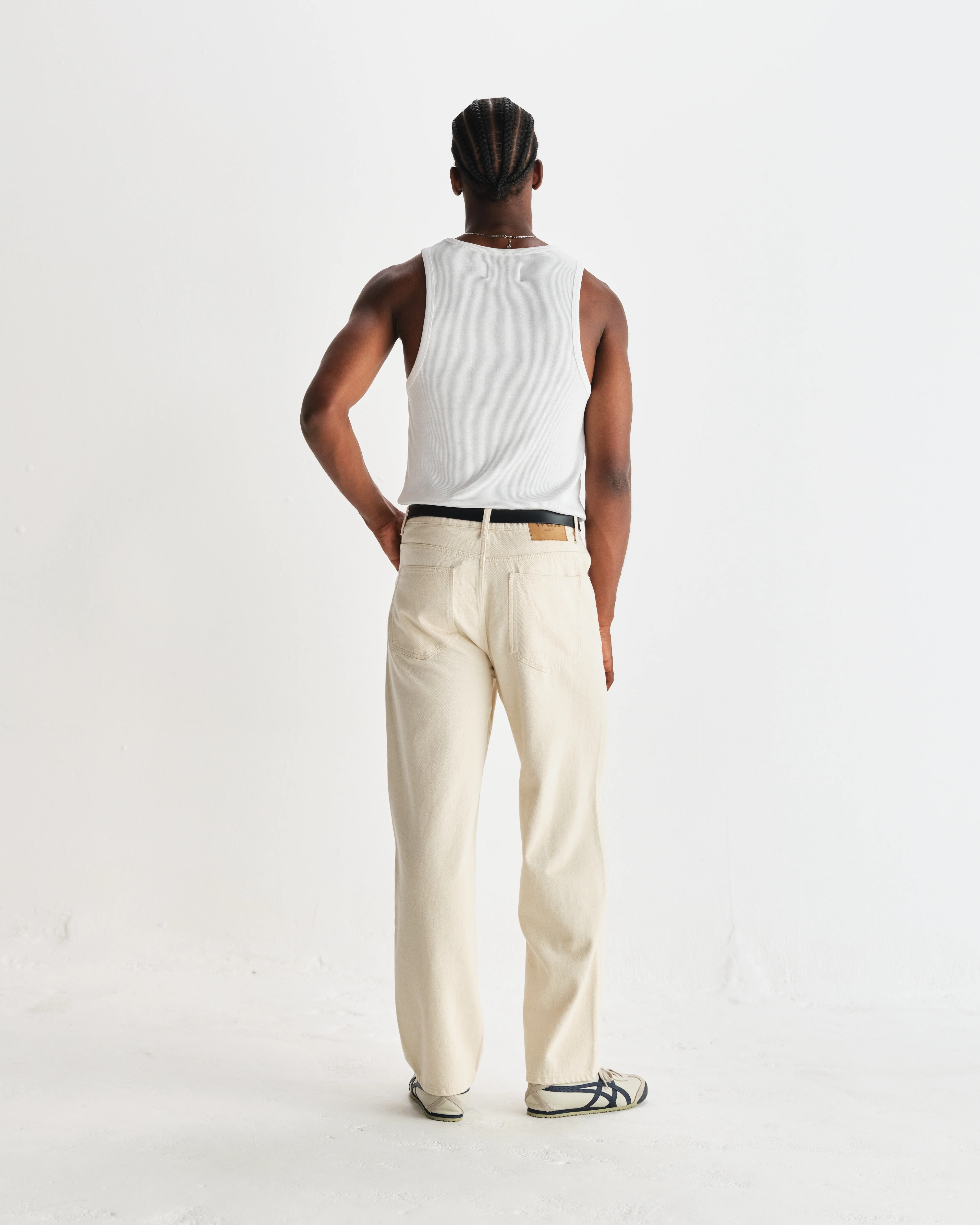 Montague - White Ribbed Organic Cotton Vest - Image 6