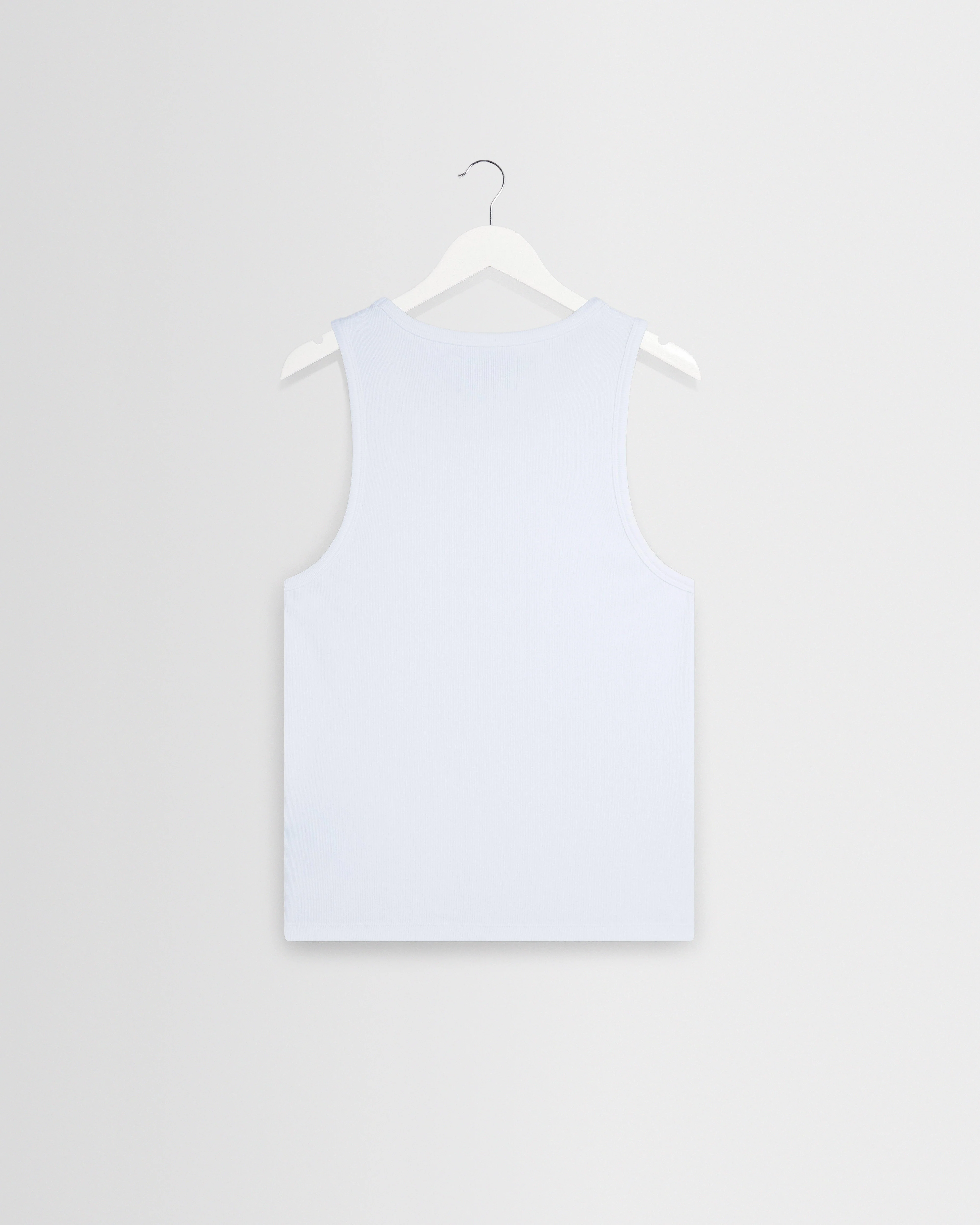 Montague - White Ribbed Organic Cotton Vest - Image 8