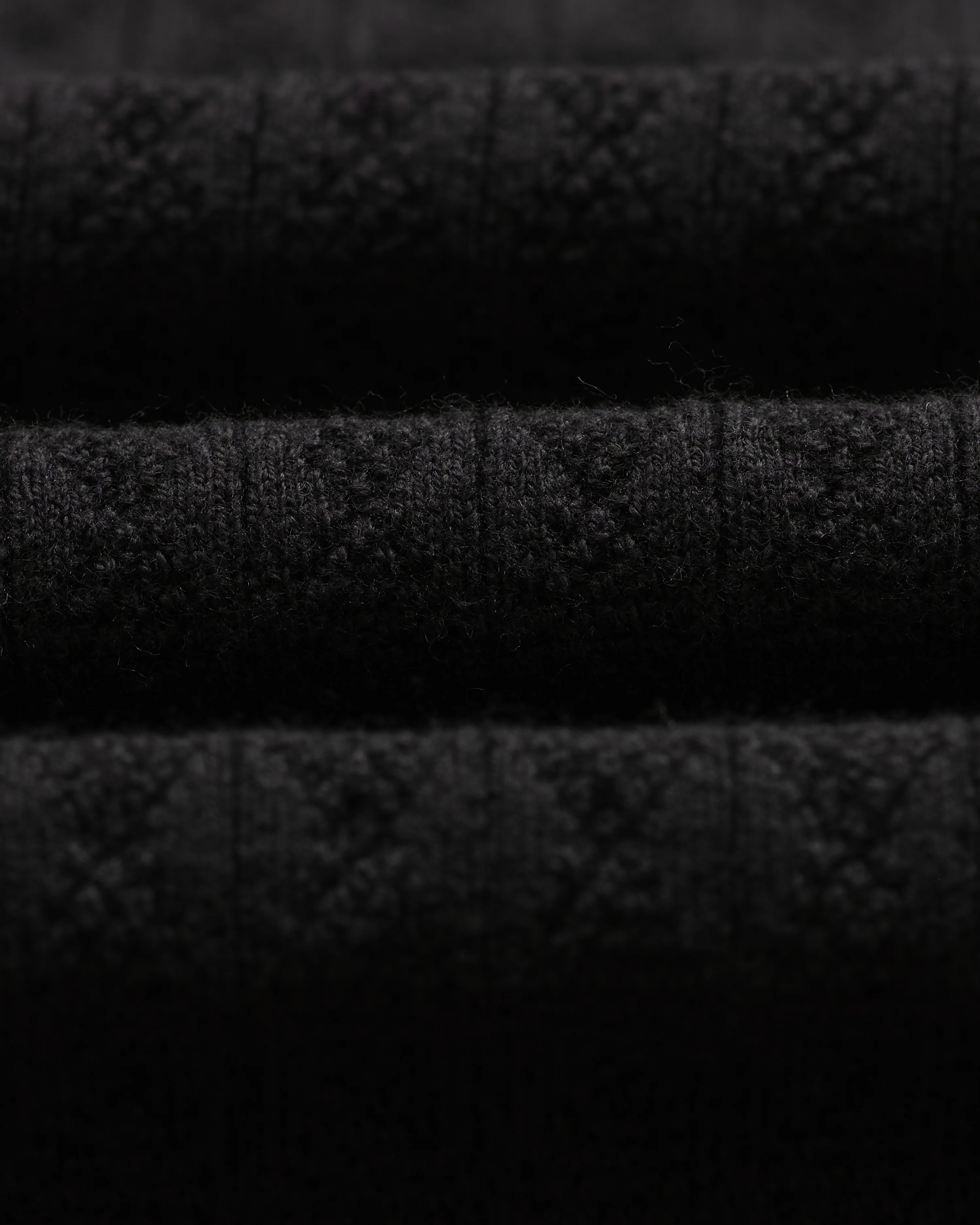 Naples - Black Diamond Stripe Knitted Polo - Image 8