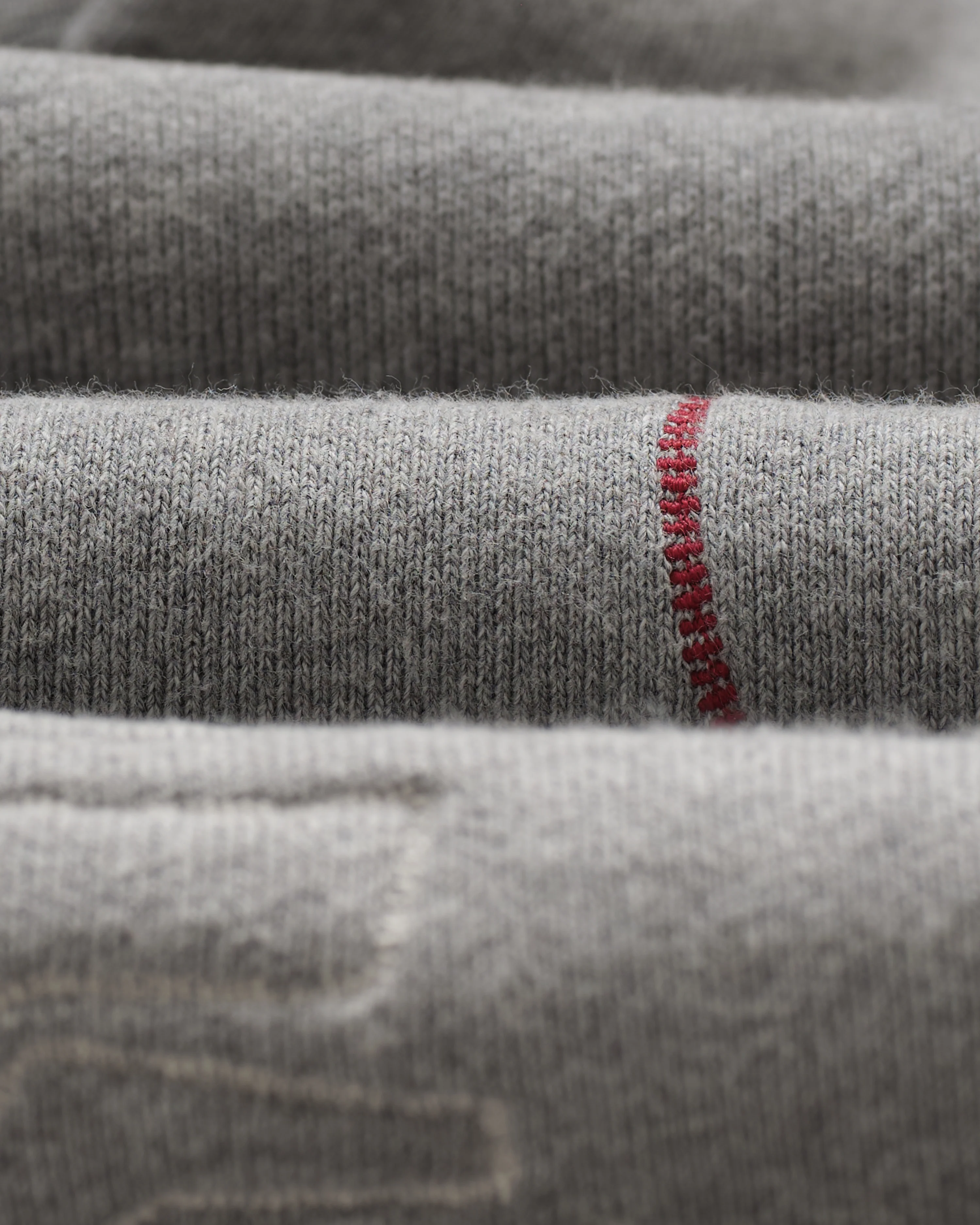 Rydal - Grey Doodle Embroidered Loopback Cotton Hoodie - Image 9