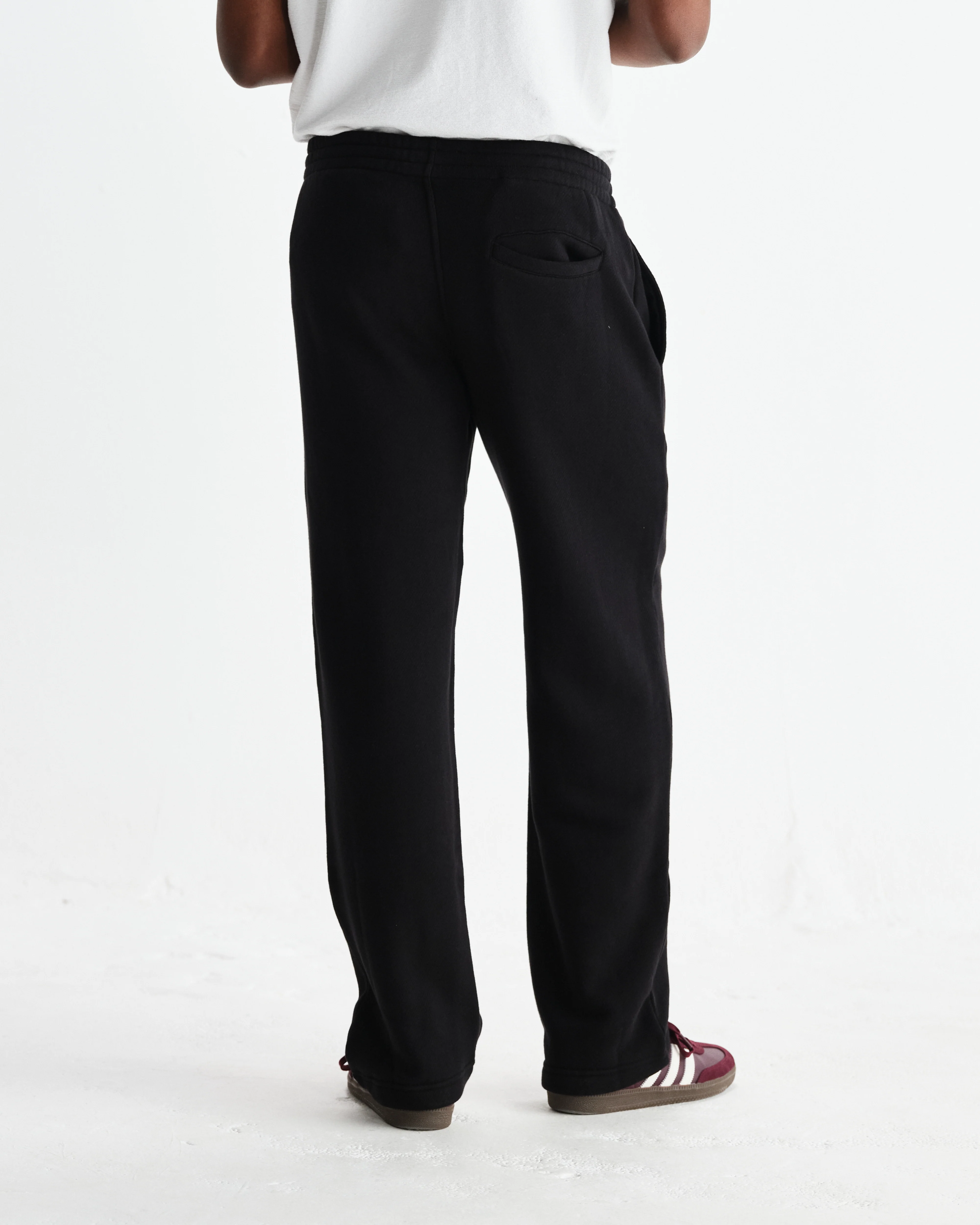 Ska - Black Embroidered Logo Loopback Cotton Joggers - Image 5
