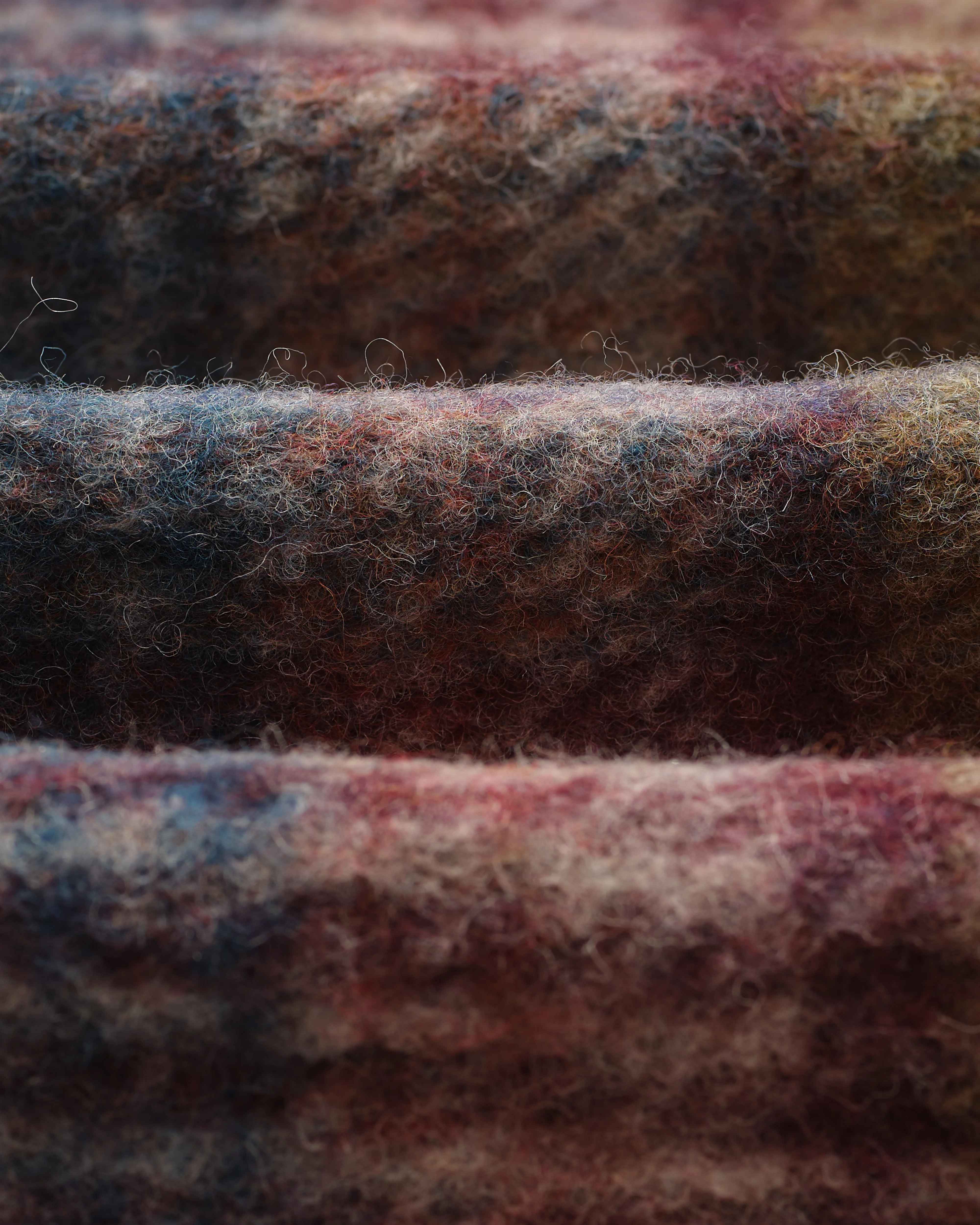 Whiting - Blue And Multicolour Check Wool Overshirt - Image 9