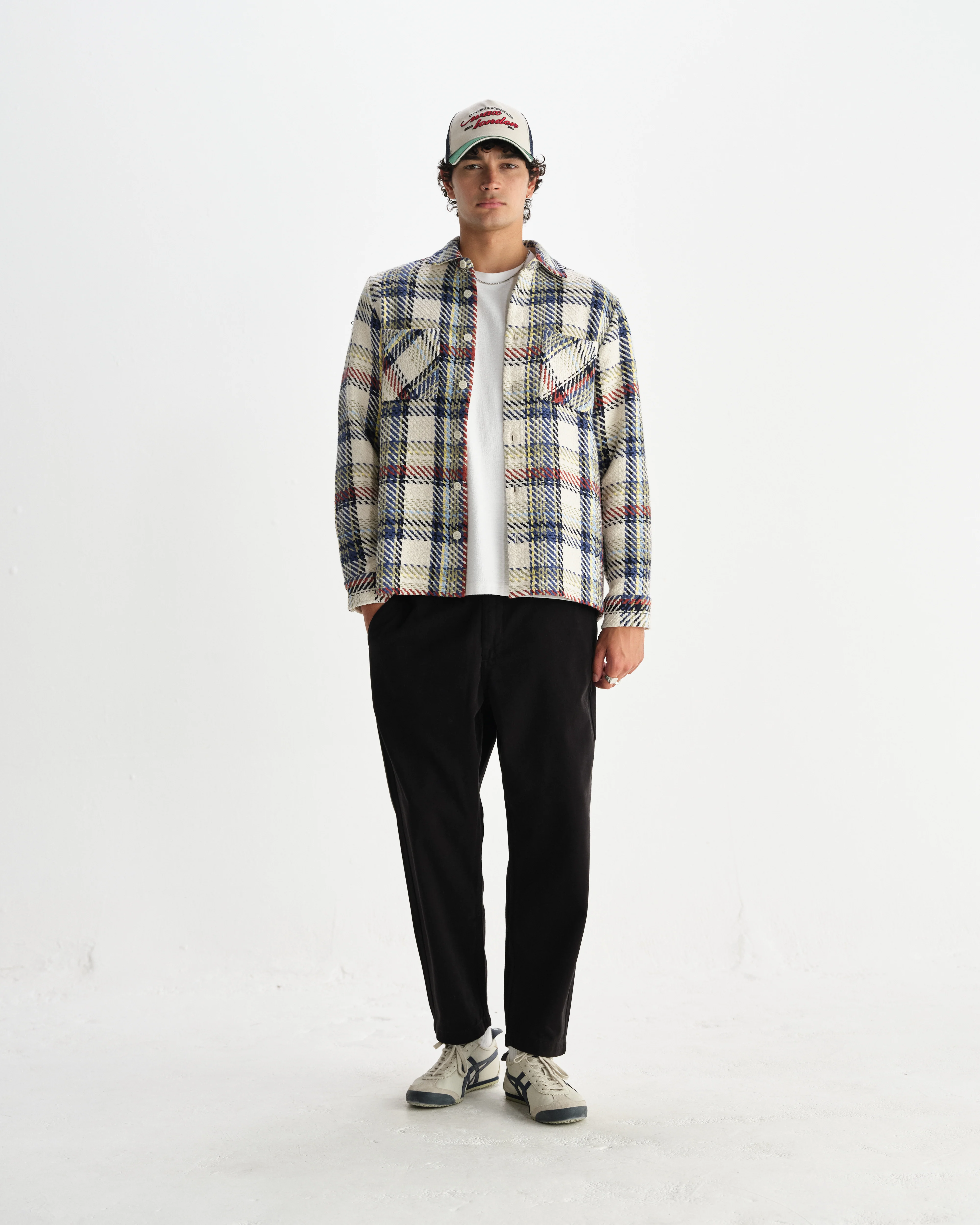 Whiting - Ecru And Multicolour Jazz Weave Overshirt - Image 4