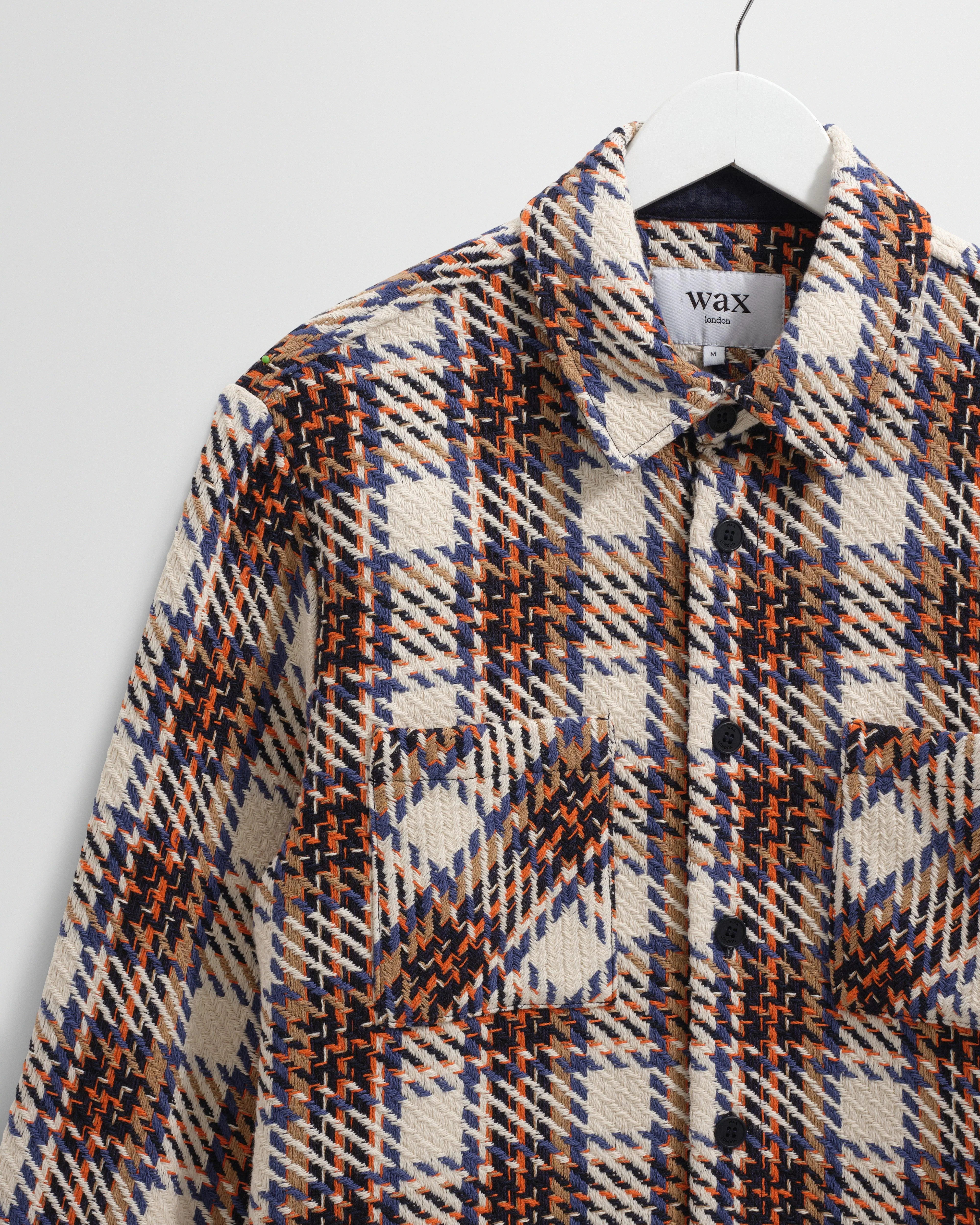 Whiting - Ecru And Multicolour Zoar Check Overshirt - Image 7