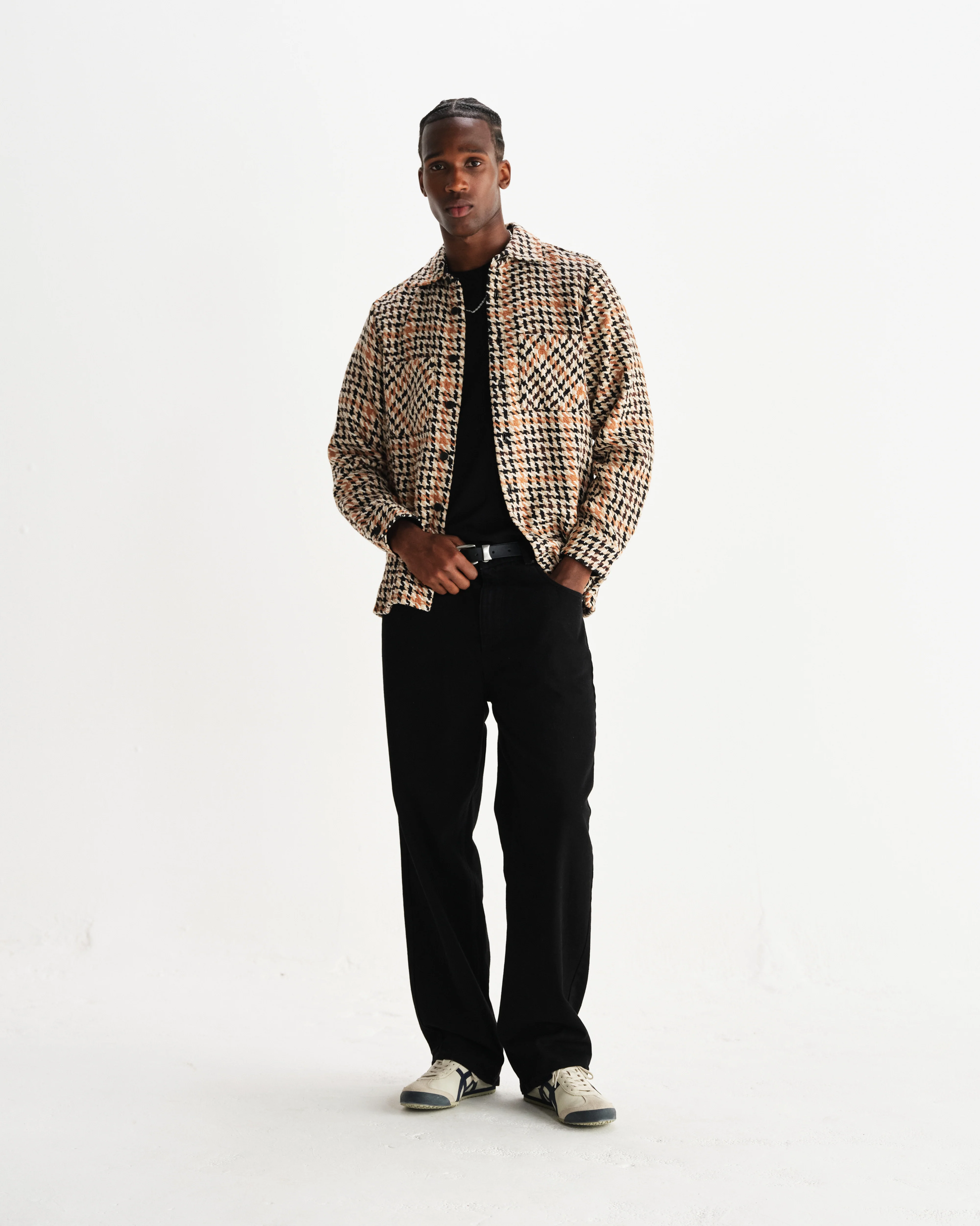 Whiting - Natural Houndstooth-Weave Overshirt - Image 4