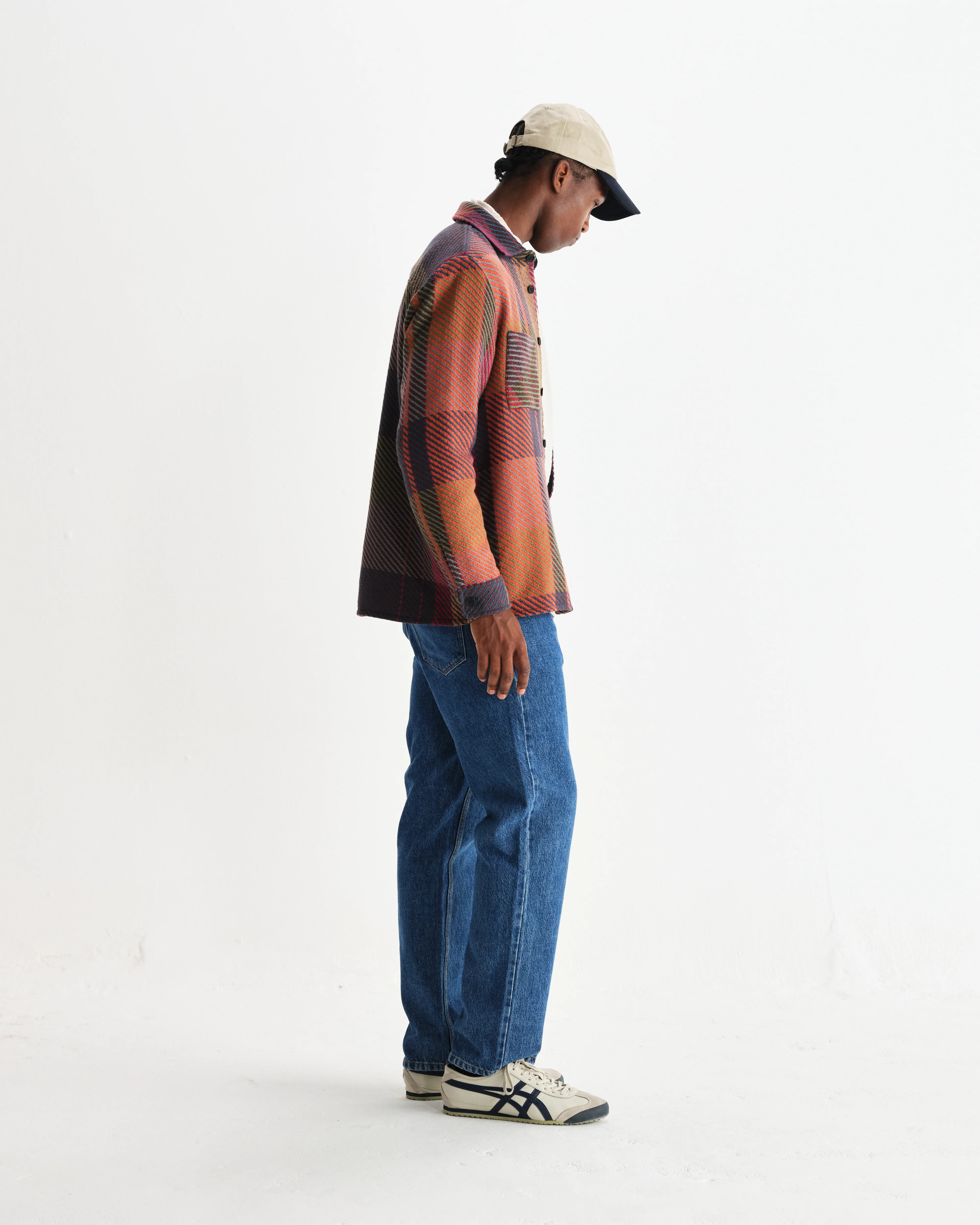 Whiting - Orange And Multicolour Tempo Check Overshirt - Image 5