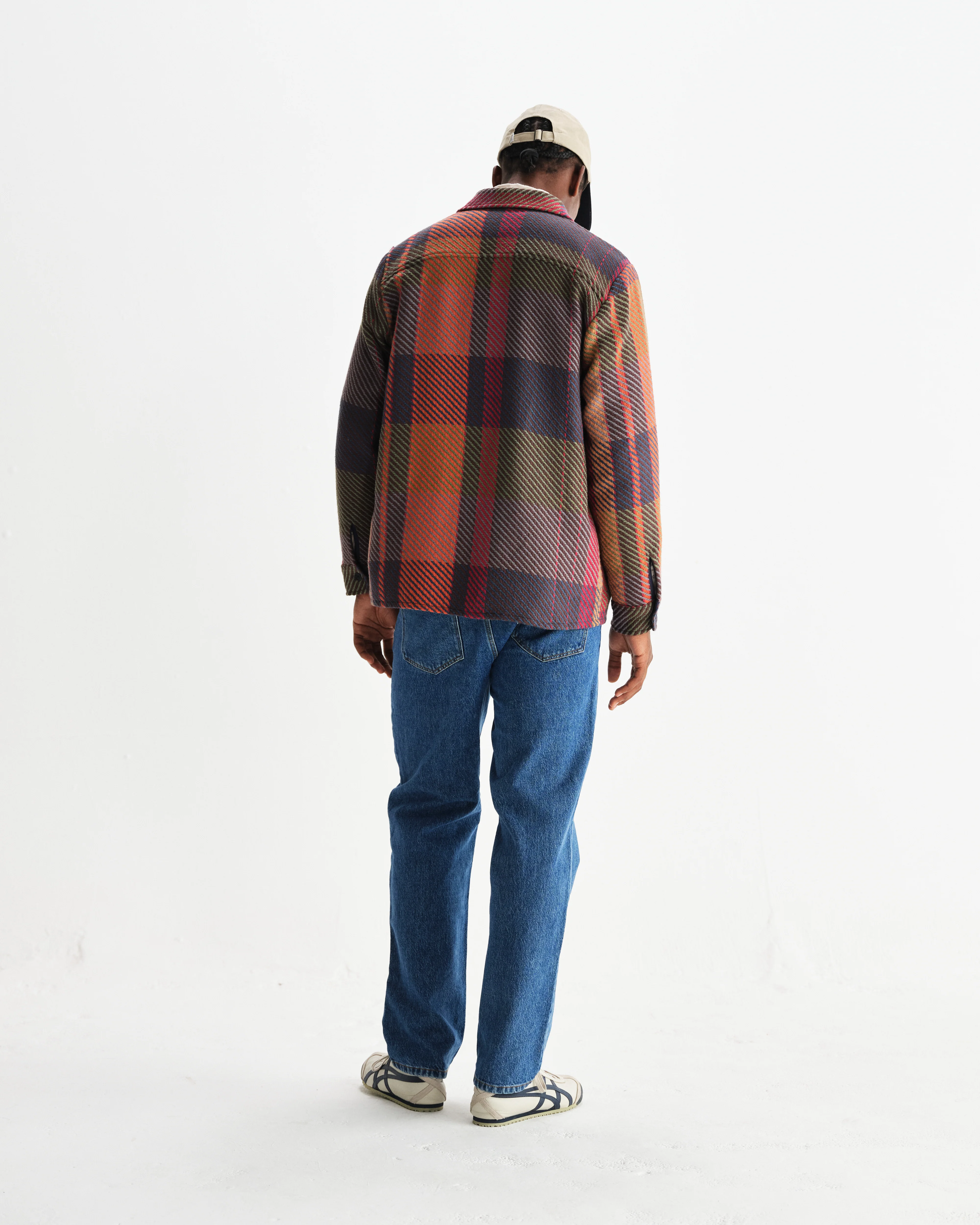 Whiting - Orange And Multicolour Tempo Check Overshirt - Image 6