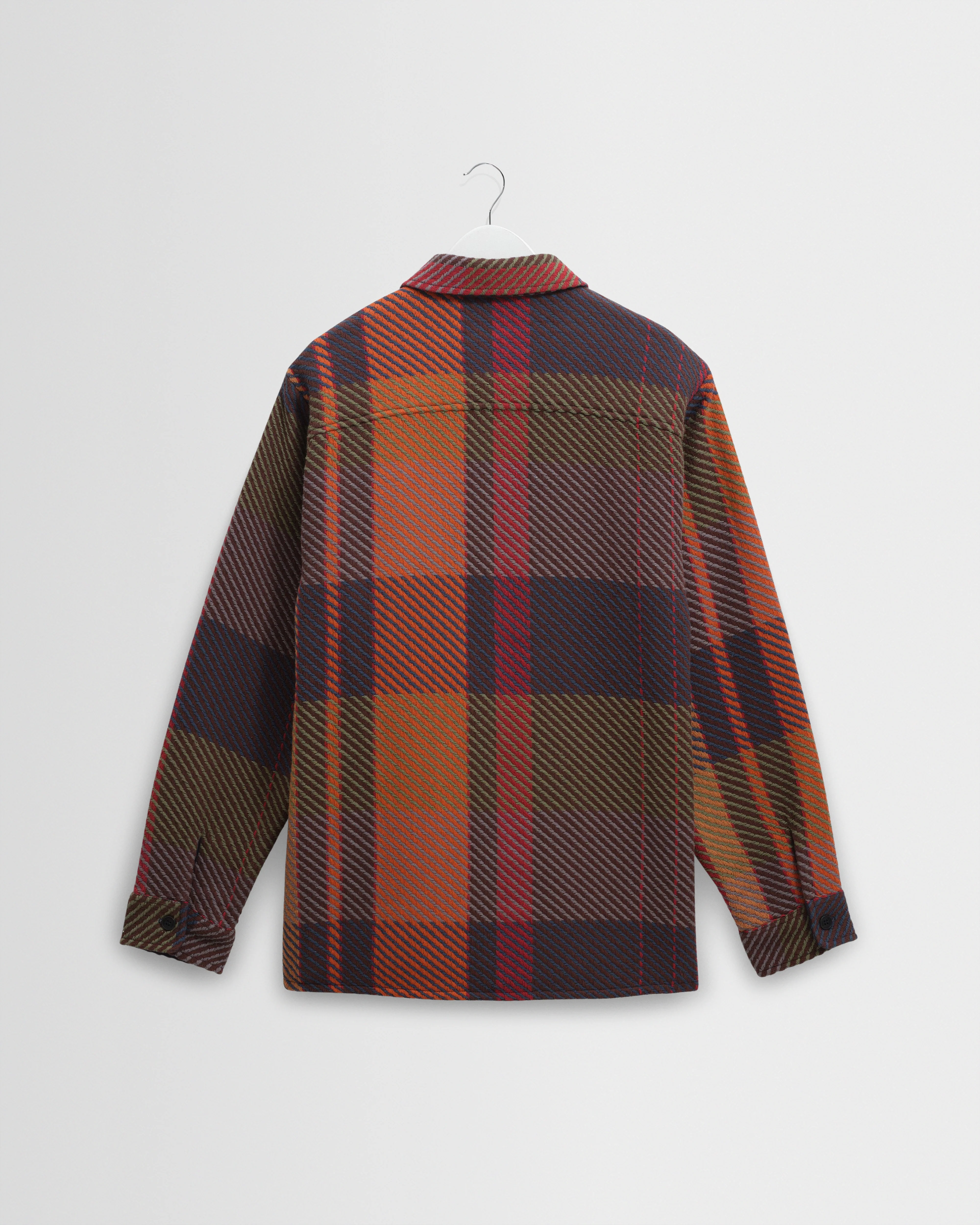 Whiting - Orange And Multicolour Tempo Check Overshirt - Image 8