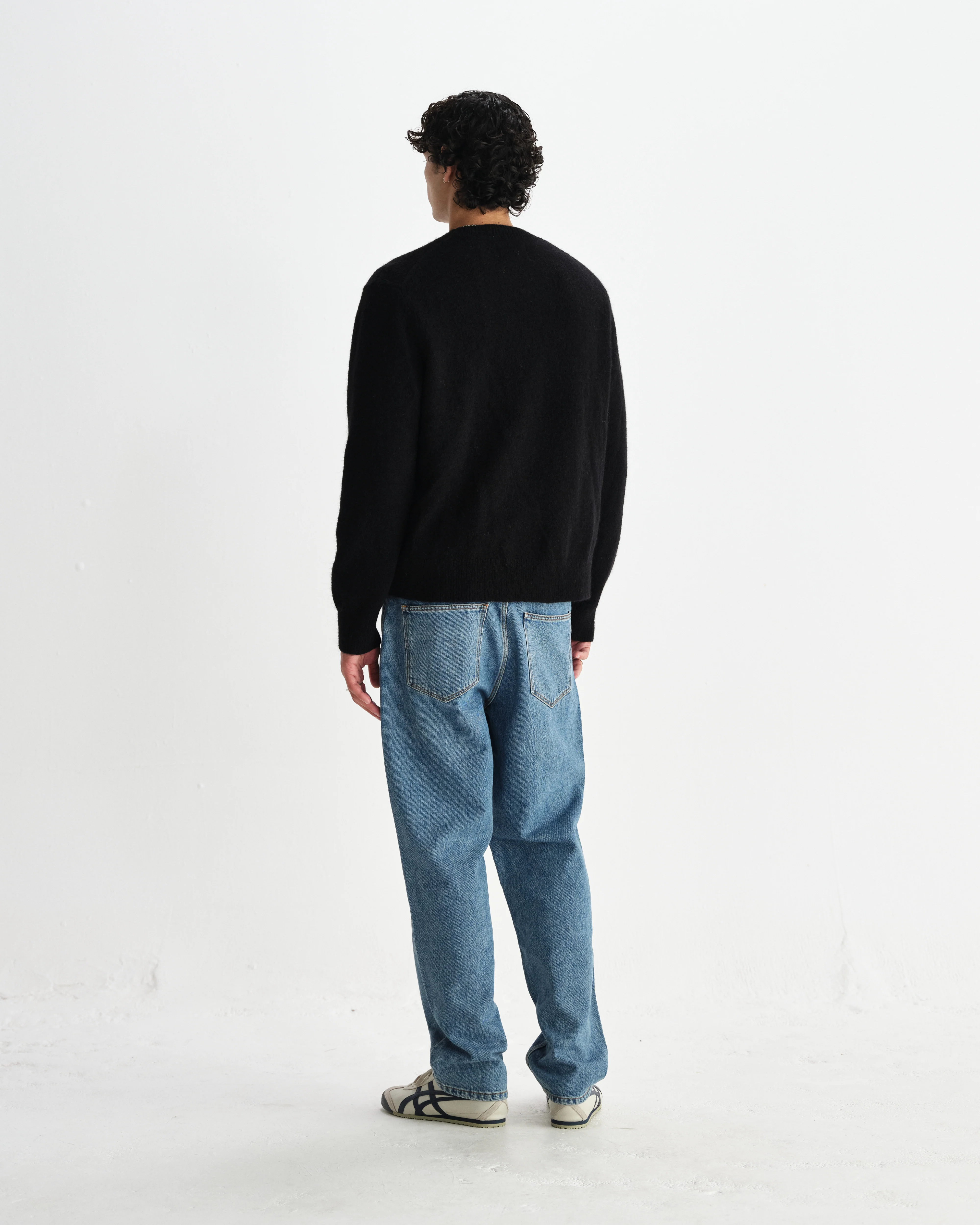 Wilde - Black Fluffy Wool Crewneck - Image 6