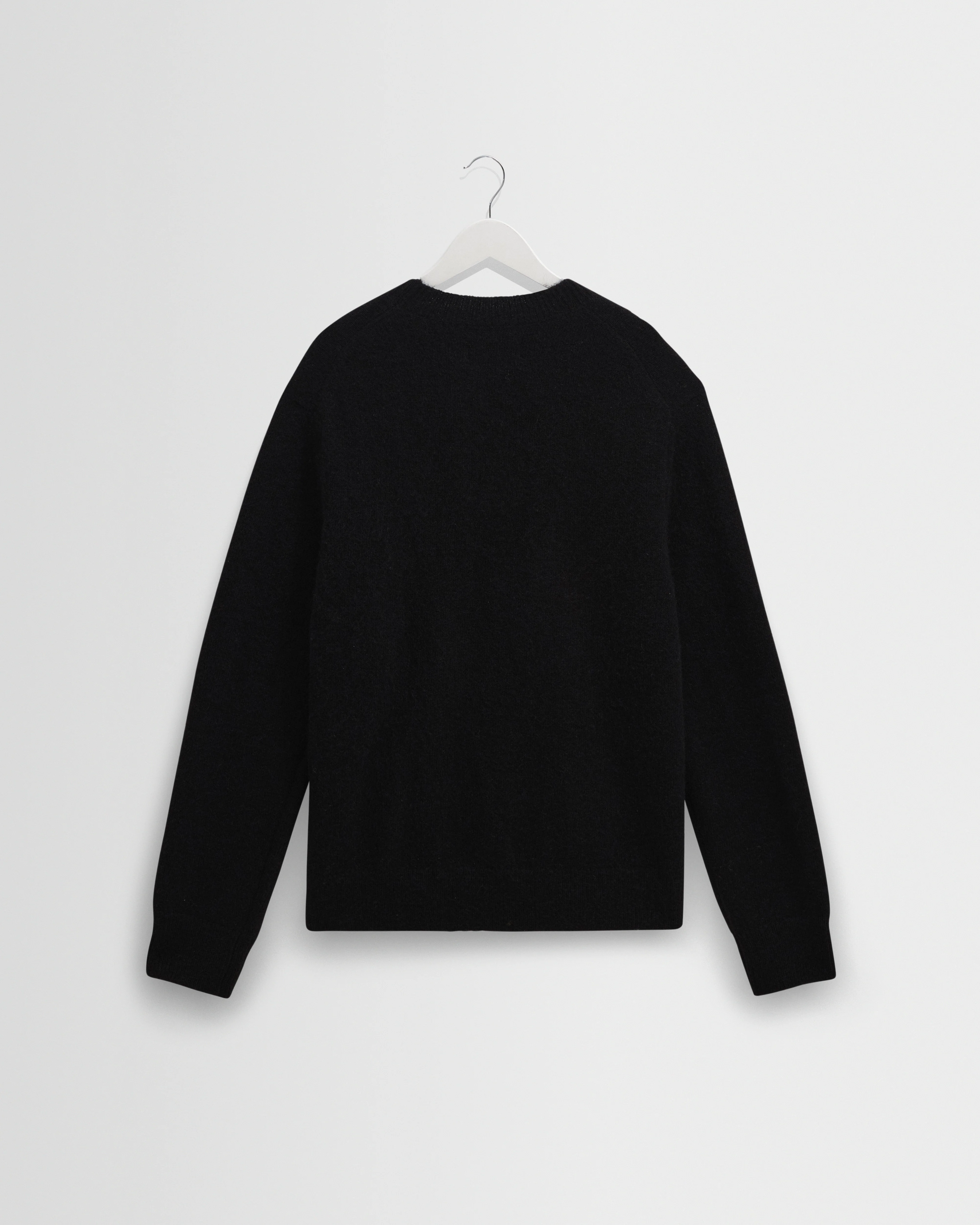Wilde - Black Fluffy Wool Crewneck - Image 8