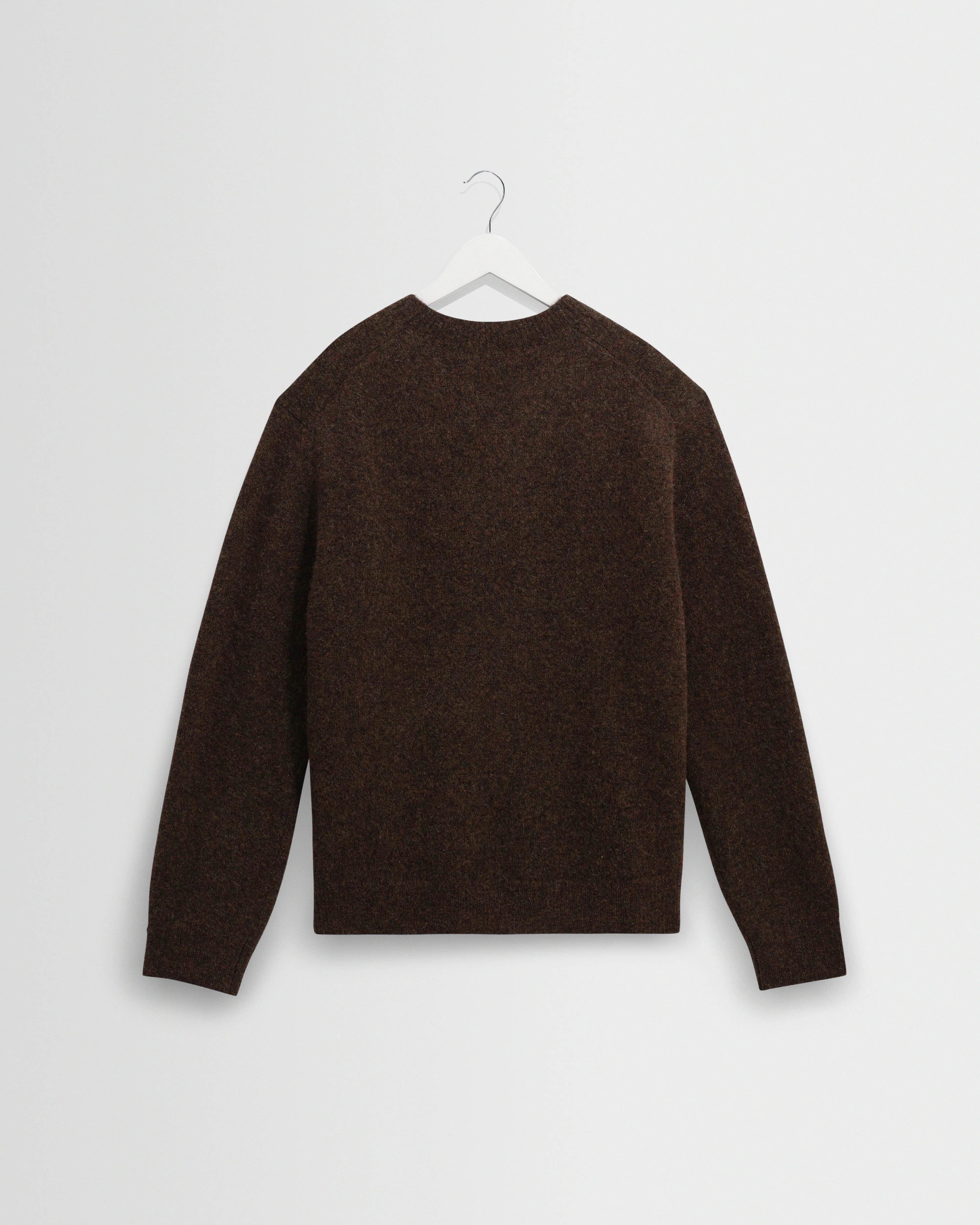 Wilde - Brown Fluffy Wool Crewneck - Image 8
