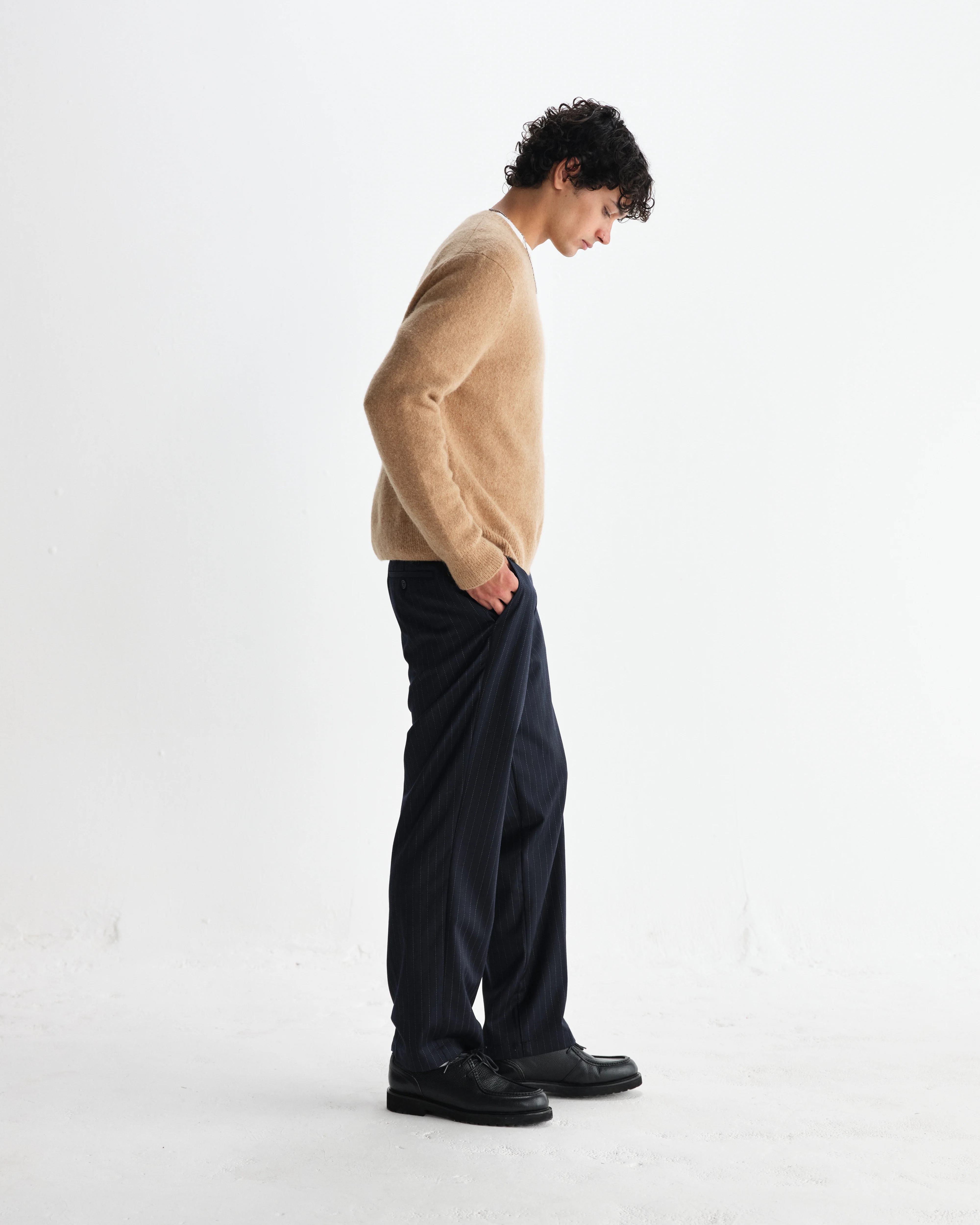 Wilde - Camel Fluffy Wool Crewneck - Image 5