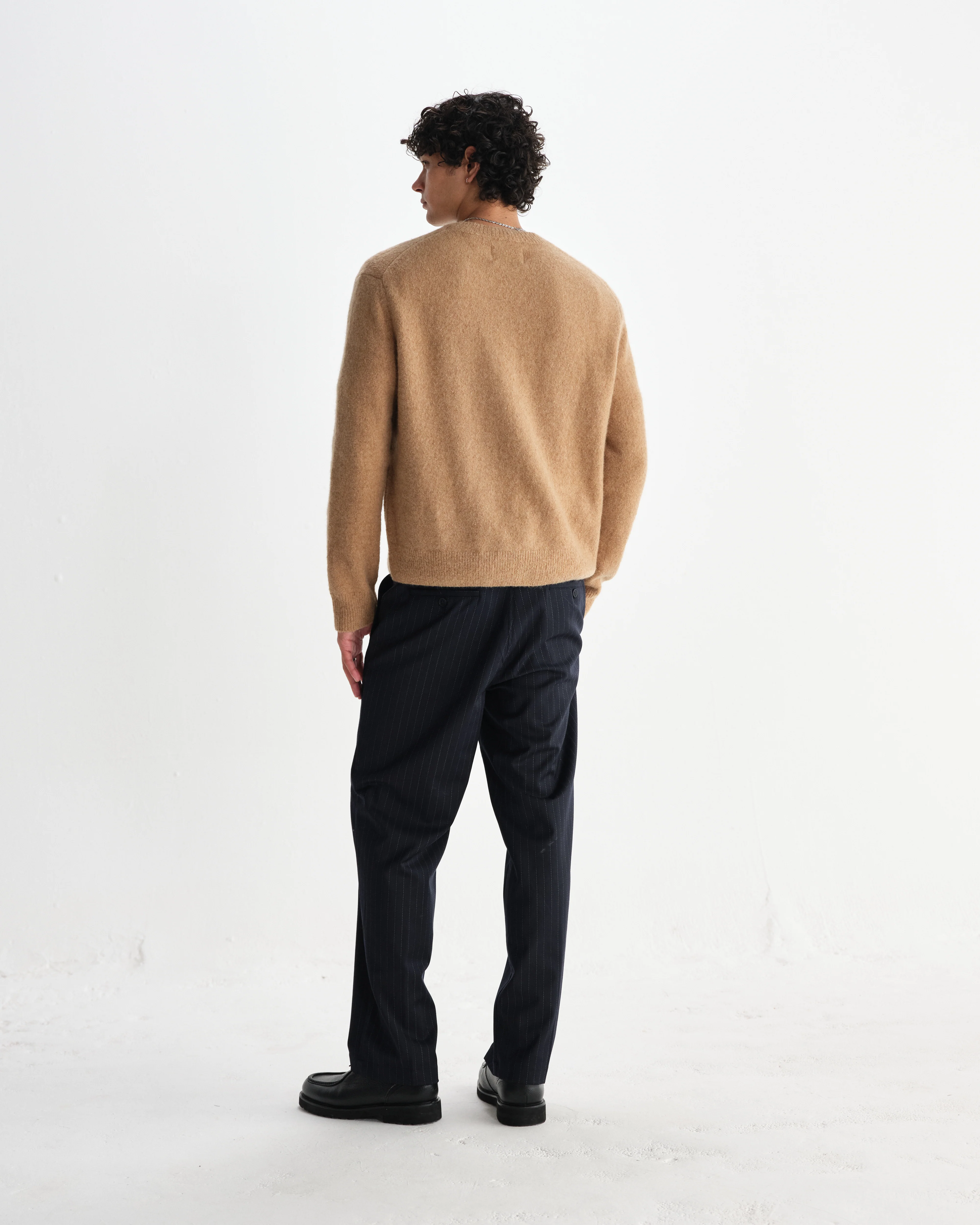 Wilde - Camel Fluffy Wool Crewneck - Image 6
