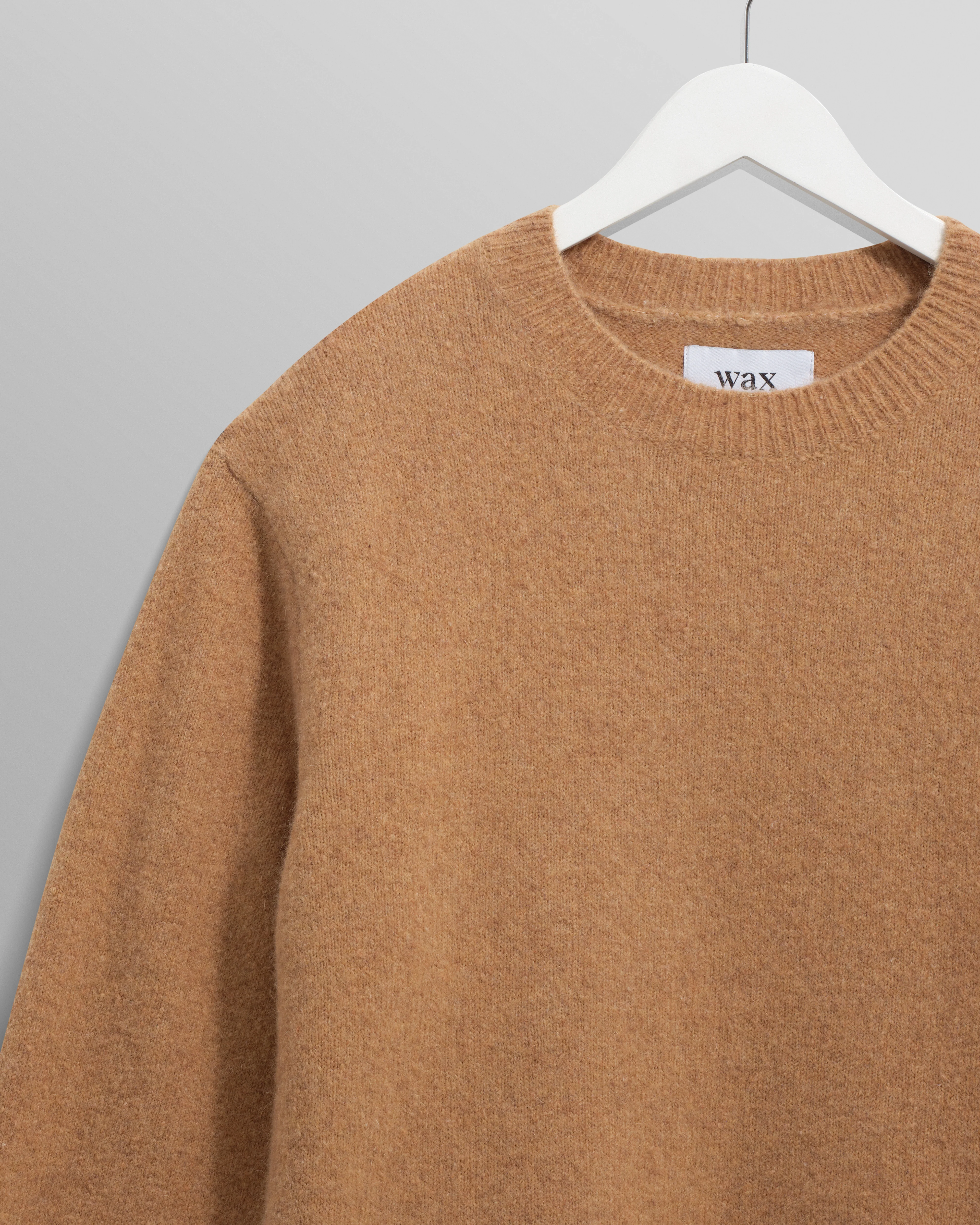 Wilde - Camel Fluffy Wool Crewneck - Image 7