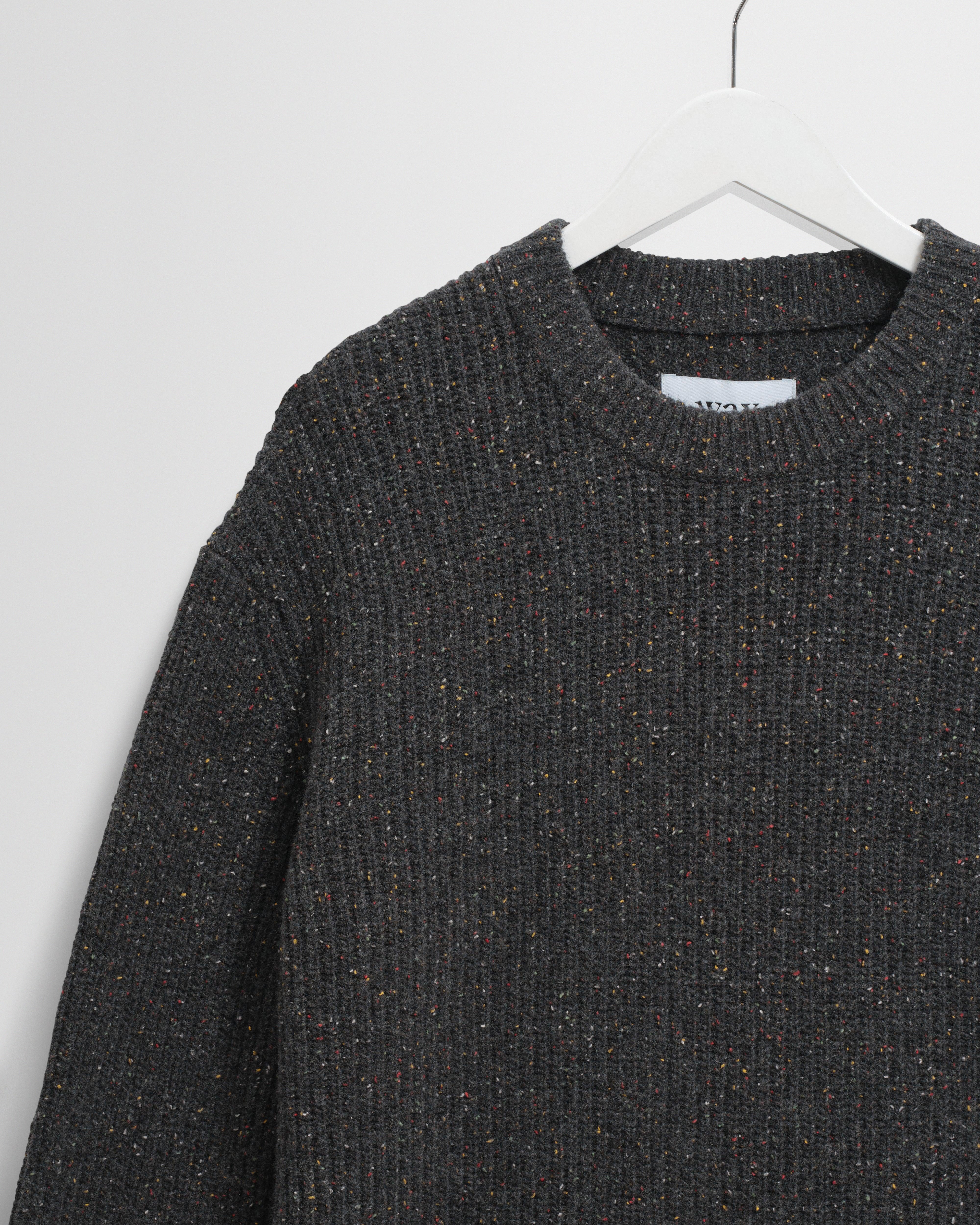 Wilde - Charcoal Donegal Wool Crewneck - Image 7